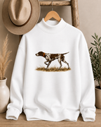 Pointer Dog Mockneck - White
