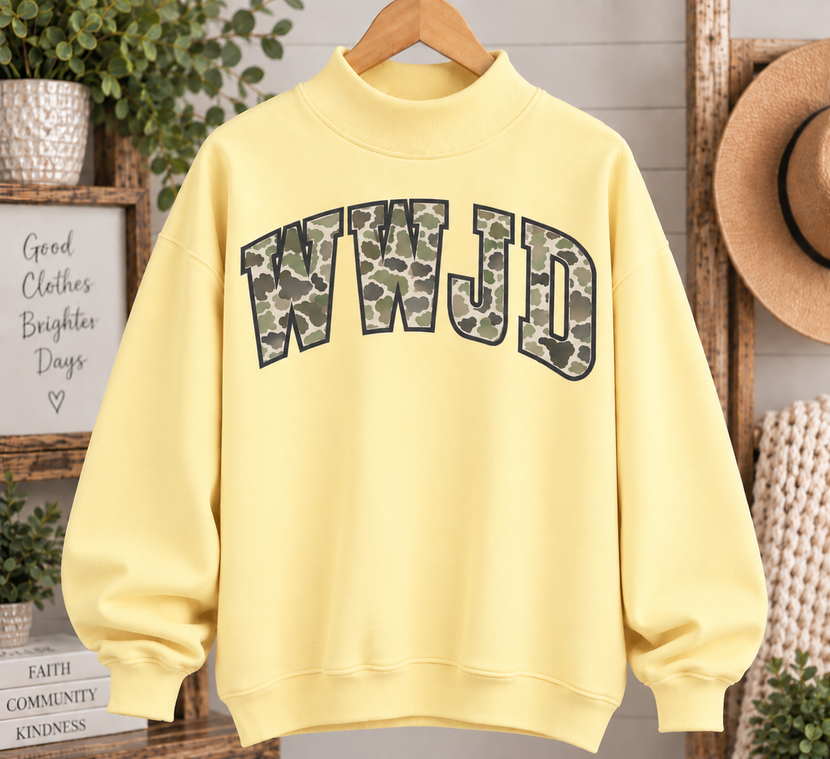 WWJD Mockneck