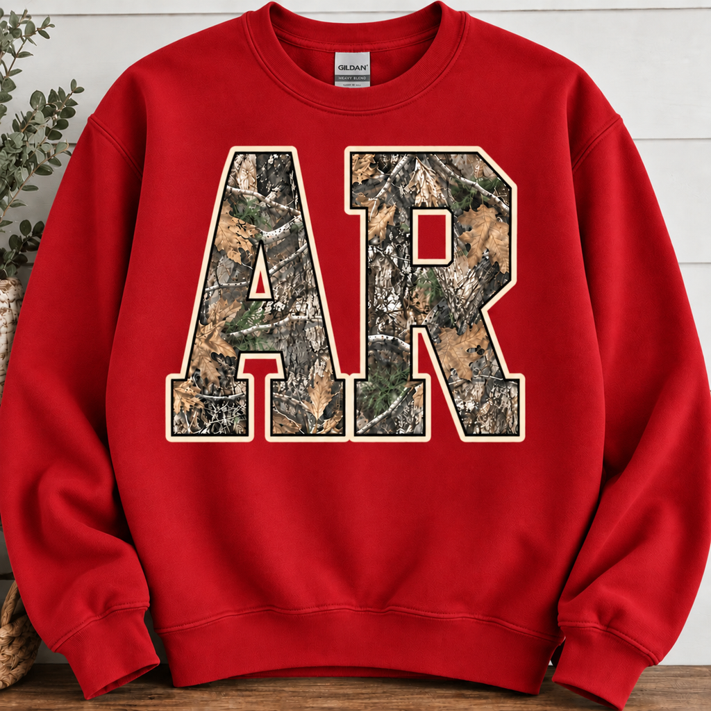 AR Camo sweatshirt in Red