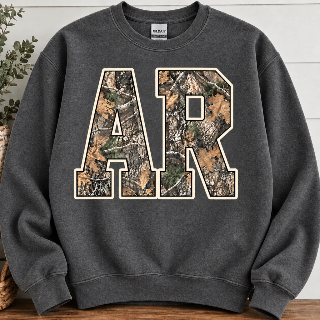 AR Camo sweatshirt in Charcoal