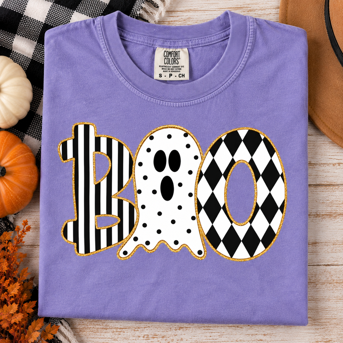 Boo Comfort Colors tee - Violet