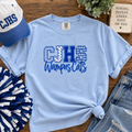 Conway Junior High School Comfort Colors tee in Hydrangea