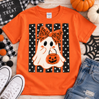 Girls Ghost Tee - Orange