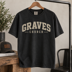 Graves Church Comfort Colors Tee in Black