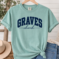Graves Church Comfort Colors T-shirt - Seafoam