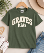 Graves Kids Youth T-Shirt - Military Green