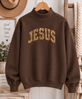 Jesus Camo Varsity Mockneck - Chocolate