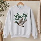 Lucky Duck Gildan Sweatshirt in Ash