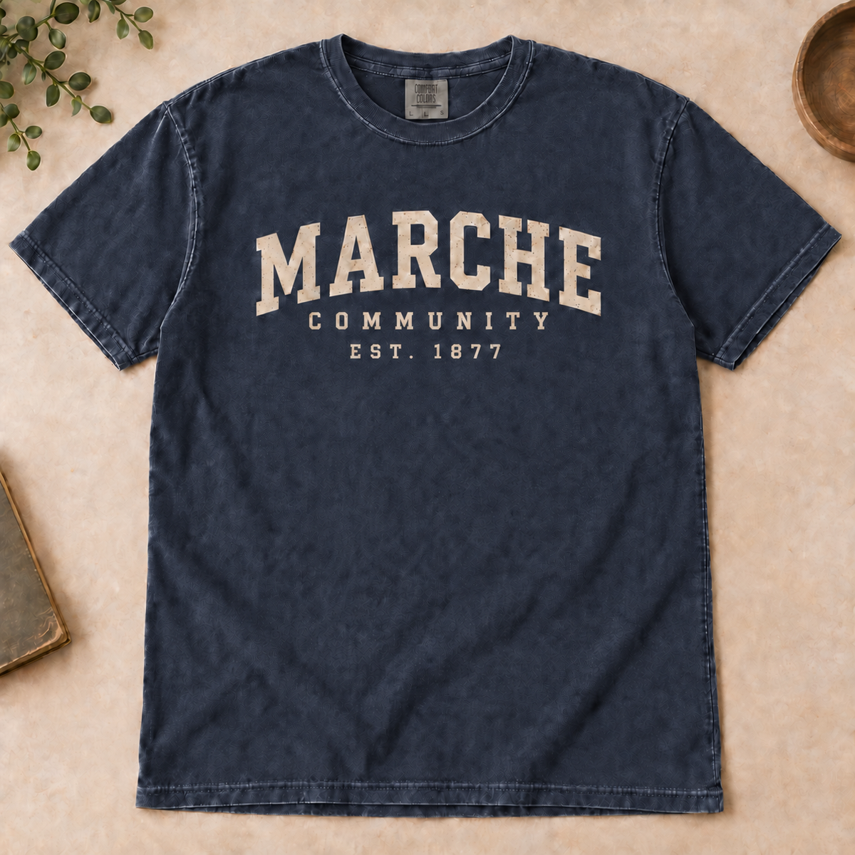 Marche Community Comfort Colors tee in Midnight