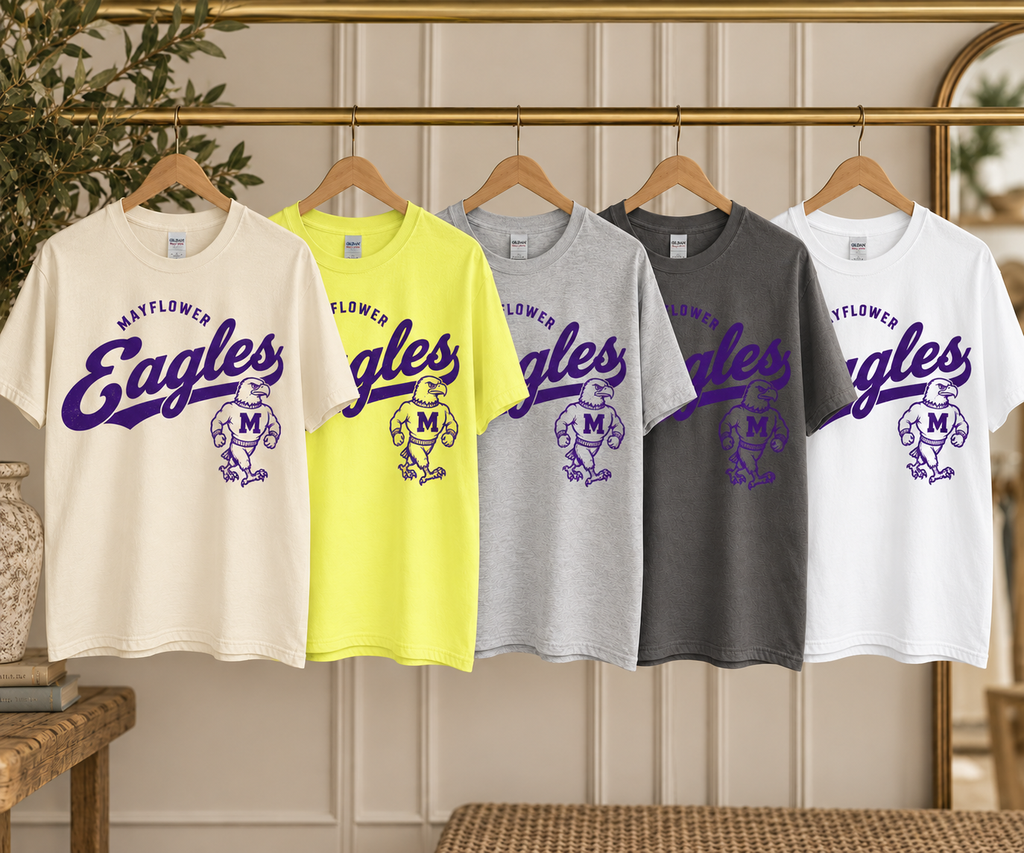 Mayflower Eagles Vintage Gildan Tee - all colors
