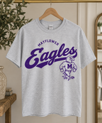 Mayflower Eagles Vintage Gildan Tee - light gray