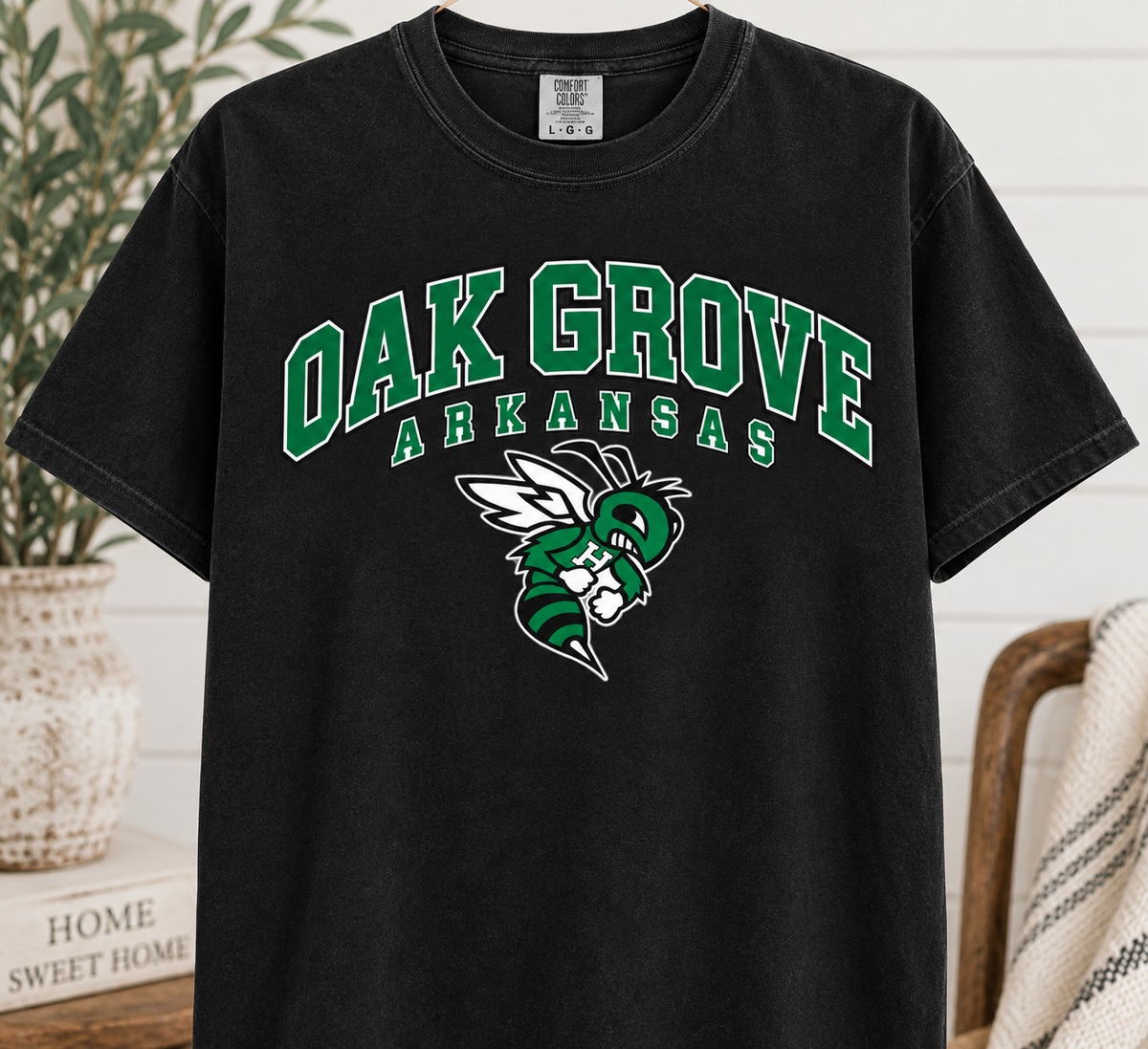 Vintage Oak Grove Comfort Colors T-shirt - Black