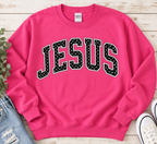 Heliconia Polka Dot JESUS Gildan Sweatshirt