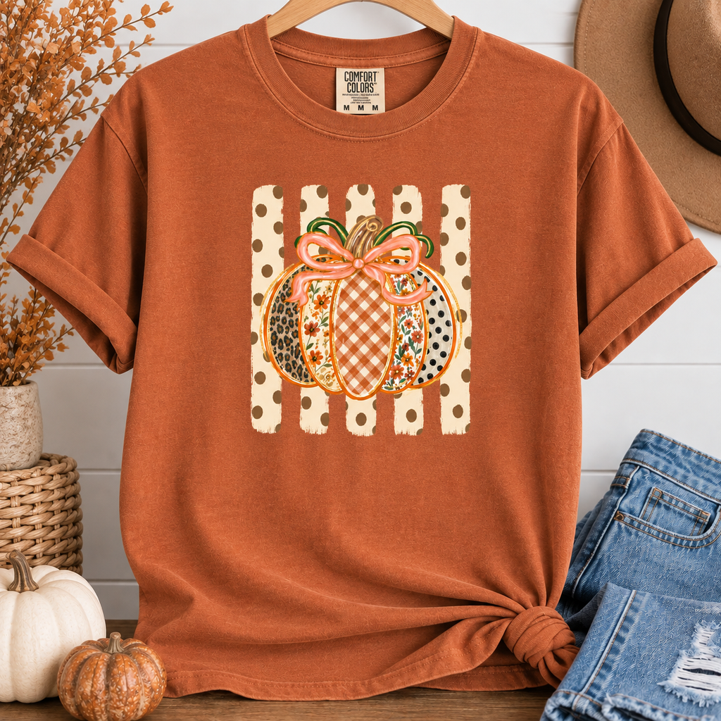 Pumpkin Comfort Colors Tee - Yam