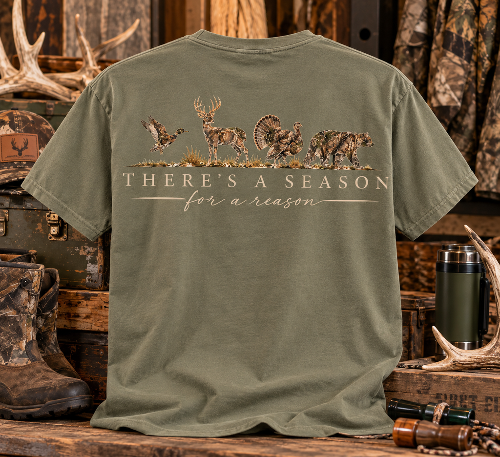 There's a Season for a Reason Gildan Tee - Cactus