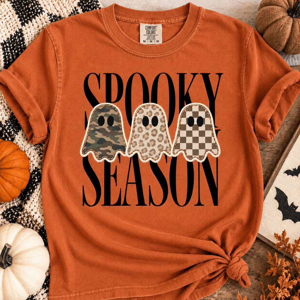 Spooky Season Comfort Colors Tee - Burnt Orange