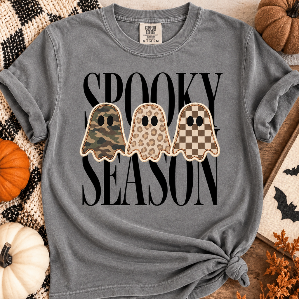 Spooky Season Comfort Colors Tee - Gray