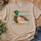 Watercolored Mallard Tee - Dune Mist