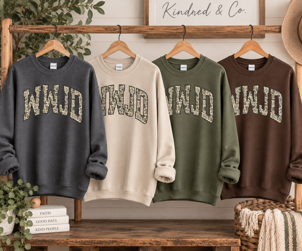 WWJD sweatshirt color collection