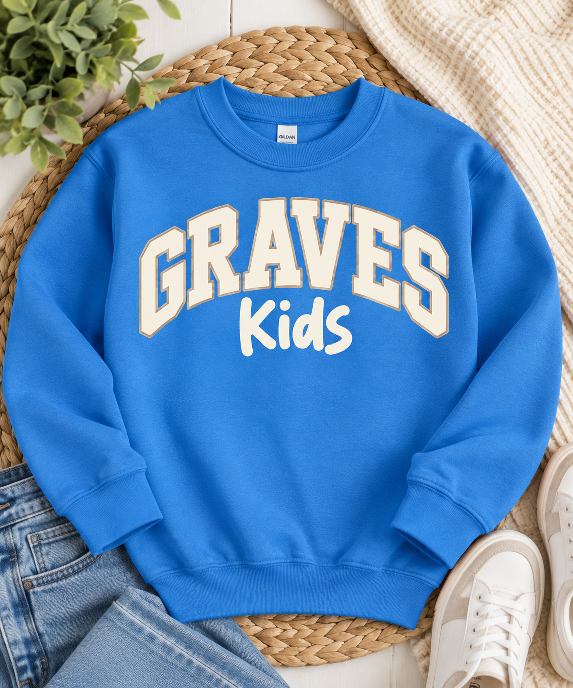 Youth Graves Kids Sweatshirt - Royal