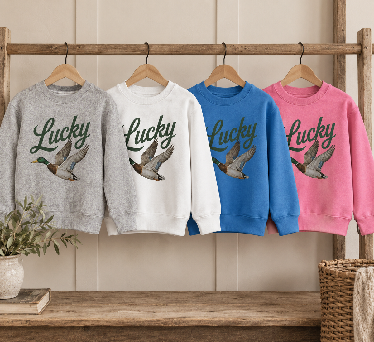 Youth Lucky Duck Sweatshirt - All Colors