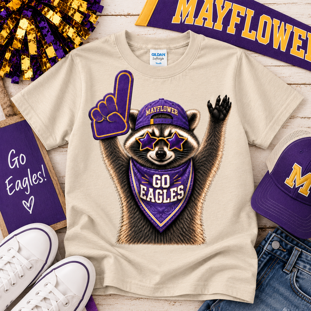 Sand Youth Mayflower Raccoon Shirt