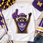 White Youth Mayflower Raccoon Shirt